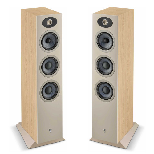 Focal Theva N°2 - 3-Way Floorstanding Loudspeakers, Light Wood (Pair)