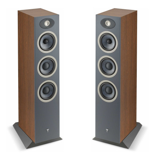 Focal Theva N°2 - 3-Way Floorstanding Loudspeakers, Dark Wood (Pair)