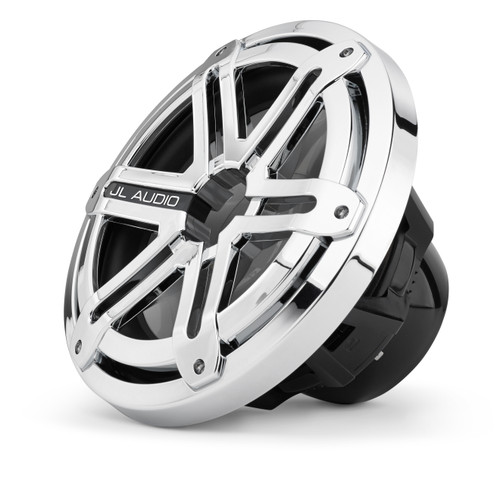 JL Audio MX10IB3-SG-CR - Marine 10-inch subwoofer Black, with Chrome Sport Grille - Open Box