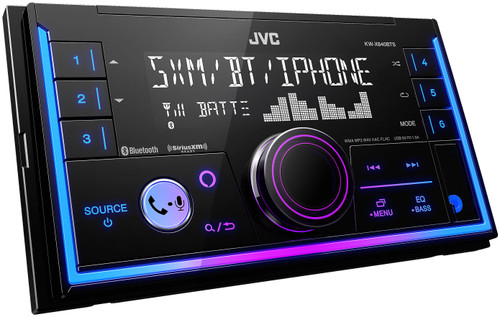 JVC KW-X840BTS 2-Din Digital Media Receiver featuring Bluetooth