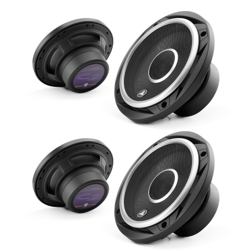 JL Audio Ranger SuperCrew Interior Speaker bundle, 2019 & Up Ford Ranger SuperCrew, Front and Rear C2 Coaxial Speaker Upgrade