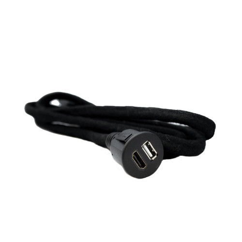 Audiovox HDH12 12' HDMI/USB Extension Cable, Supports Hidden HDMI/MHL and USB input