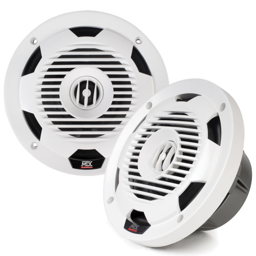 MTX Audio WET77-W Wet Series 7.7" 75W RMS 4Ω Coaxial Speaker Pair - White - Used, Open Box