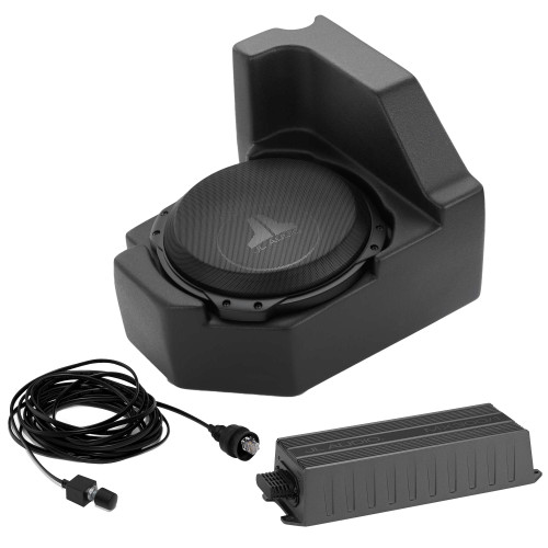 JL Audio Polaris Ranger ETX Stealthbox and Amp Bundle, 2015 & Up Polaris Ranger ETX subwoofer audio upgrade