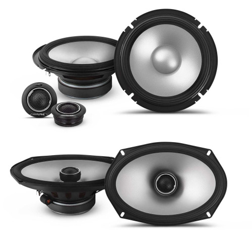 Alpine speaker bundle S2-S65C 6.5" Component Speaker Set & S2-S69 6x9" Coaxial Speaker Set