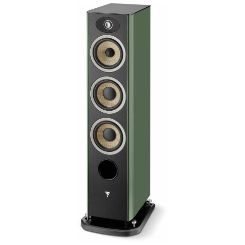 Focal Aria EVO X N°2 Bass-Reflex 3-Way Floorstanding Loudspeaker, Moss Green High Gloss - FARIAEVOXN2MGR