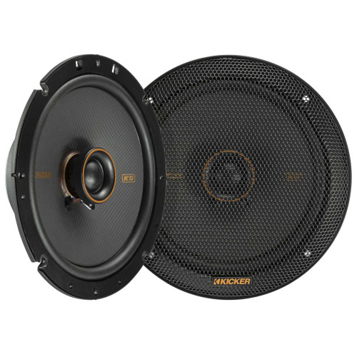 Kicker 51KSC6704 KS-Series 6.75" Coaxial Speakers with .75" tweeters, 4-Ohm, Pair