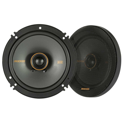 Kicker 51KSC6504 KS-Series 6.5" Coaxial Speakers with .75" tweeters, 4-Ohm, Pair