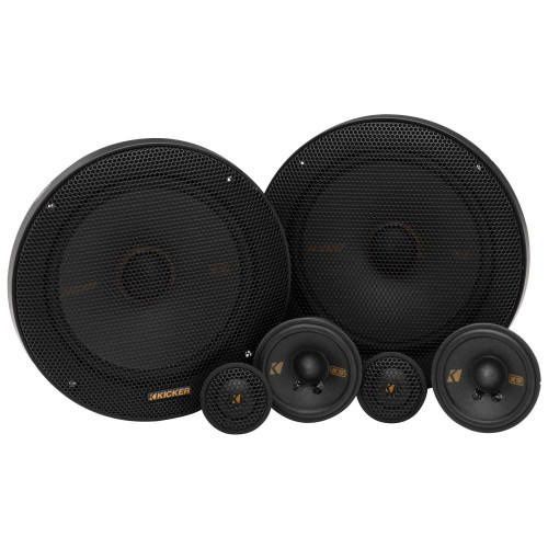 Kicker 51KSS365 KS-Series 6.5" Woofer, 2.75" Midrange and 1" Tweeter, 3-way Component System, 4-Ohm, Pair