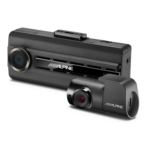 Alpine DVR-C310R Premium 1080P Dash Camera Bundle (Front & Rear) with Impact Recording - Open Box
