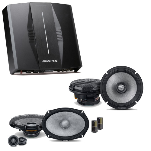 Alpine PXE-C80-88 OPTIM8 8-Channel Hi-Res Digital Sound Processor Amplifier w/ R2-S69C & R2-S65 Bundle