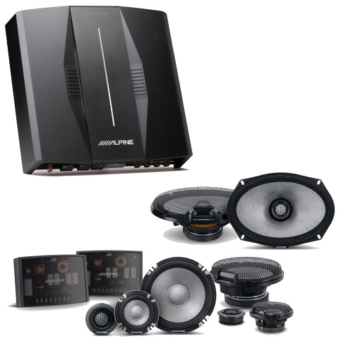 Alpine PXE-C80-88 OPTIM8 8-Channel Hi-Res Digital Sound Processor Amplifier w/ R2-S653 & R2-S69 Bundle