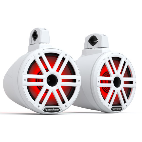 Rockford Fosgate M2WL-10H 10-Inch Color Optix™ 2-Way Horn Loaded Tower Speakers, Pair - White - Used, Acceptable