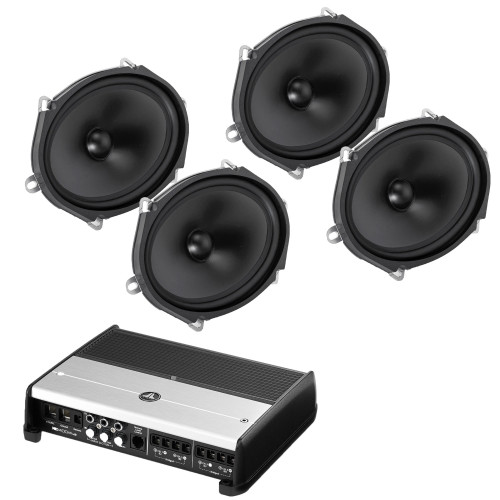 JL Audio (4 speakers ) C5-570cw-Single 5 x 7 / 6 x 8-inch (125 x 180 mm) Component Woofer & XD400/4v2 Bundle ( Active Component )