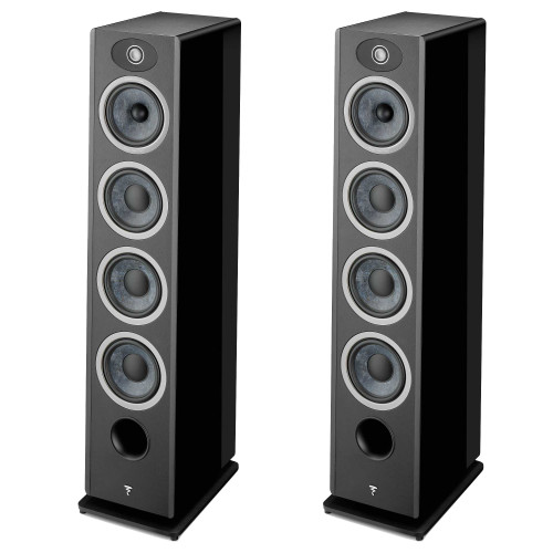 Focal Vestia No3 Slender 3-Way Floorstanding Loudspeakers finished in Black - Pair