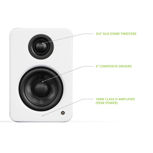 Kanto YU2MW YU2 Pure Powered Desktop Speakers with Built-In