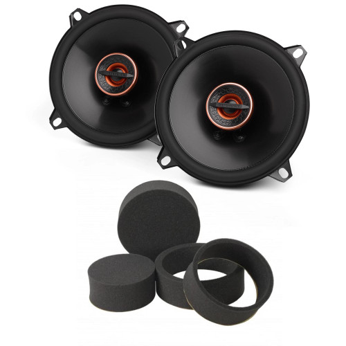 Infinity Reference Series 1 Pair REF507F 5.25" 2-Way Coax Set with RKFR5 Roadkill Fast Rings 5" & 5.25"