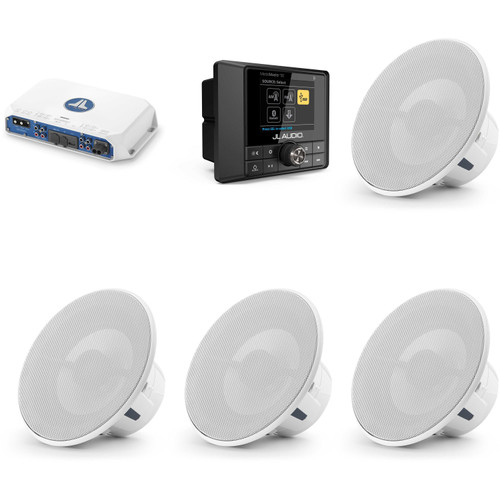 JL Audio MM50 & MV400/4i w/ (2) M6-770X-L-GwGw M6 Luxe Grille Speakers