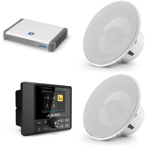JL Audio MM50 & MHD600/4 w/ M6-770X-L-GwGw M6 Luxe Grille Speakers