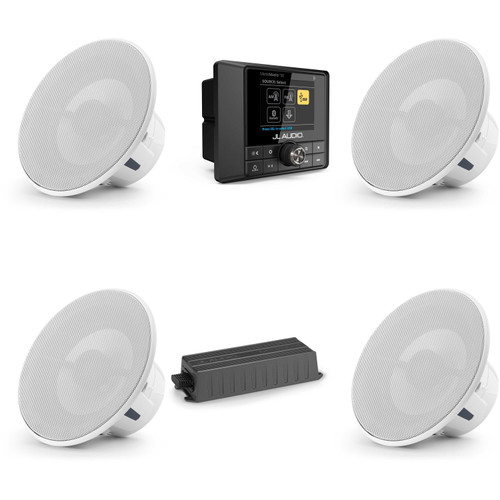 JL Audio MM50 & MX280/4 w/ (2) M6-770X-L-GwGw M6 Luxe Grille Speakers
