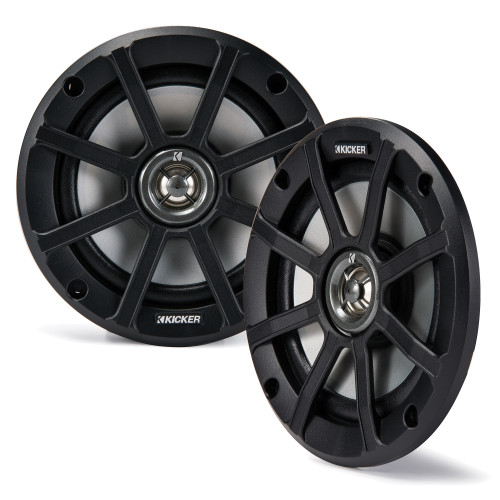 Kicker PSC65 6.5-Inch (160mm) PowerSports Weather-Proof Coaxial Speakers, 4-Ohm (Pair)