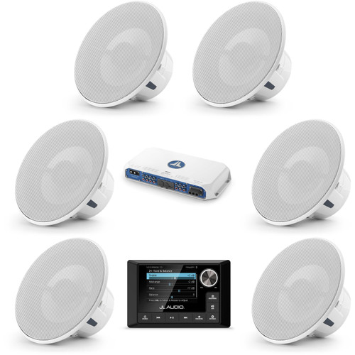 JL Audio MM105 & MV600/6i w/ (3) M6-770X-L-GwGw M6 Luxe Grille Speakers
