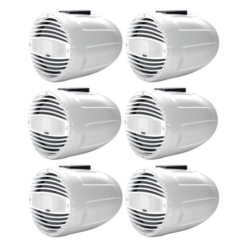 Hertz 6 Ea (3 Pair) Marine 8" Coaxial Flat Mount Tower Speakers
