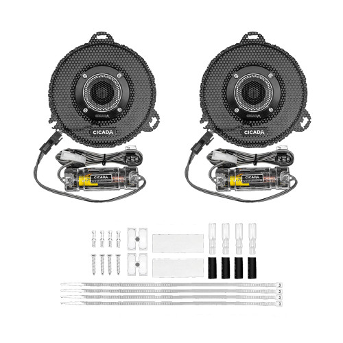 Cicada Audio CHDSGGTK - H-D 2014-2023 SG Kidney Grill+RR075T- Pair