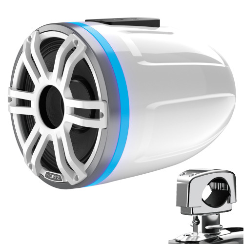 Hertz HTX 8 M-CL-TW.2 -8 in. Coax Tower Speaker - Total White