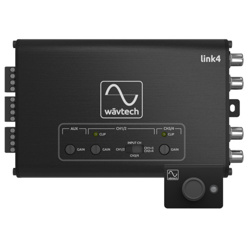 Wavtech link4 - 4-Channel Line Output Converter with AUX Input, Signal Summing and Remote - Used, Very Good
