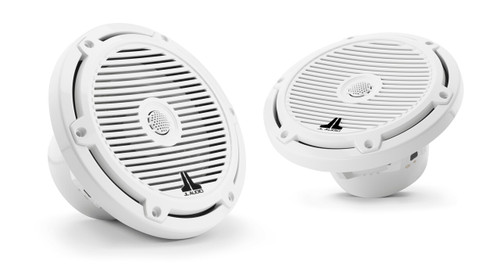 JL Audio M3-770X-C-Gw - M3 7.7" Marine Coaxial Speakers (pair) - Gloss White Classic Grilles - Used, Very Good