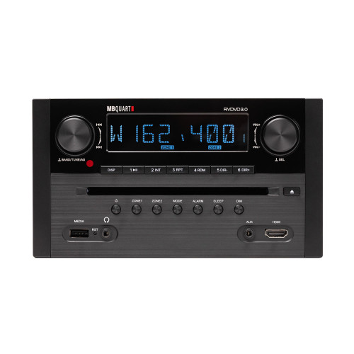 MB Quart RVDVD3.0 Digital Multi-Media, Multi-Zone, 160 Watt RV Source Unit with DVD, AM/FM & Bluetooth 4.0. Full function remote included - Used, Very Good