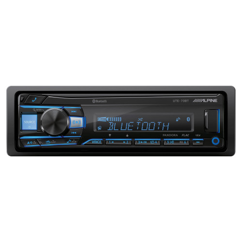 Alpine UTE-73BT Mech-less Digital Media Receiver with Bluetooth® Wireless Technology - Used Acceptable