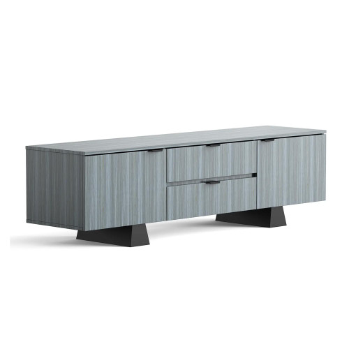 ErgoAV ERFFL4-01GB - Large Gray Enclosed Cabinet with Block Feet