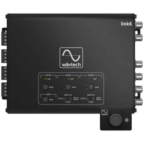 Wavtech link6 - 6-Channel Line Output Converter w/ AUX Input, summing and remote - Used, Acceptable