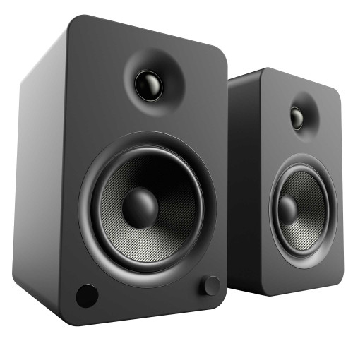 Kanto YU6MB YU6 Matte Black 200 Watt Peak Powered Speakers with Bluetooth, Built-In Phono Preamp and Kevlar® Drivers, Pair - Used, Acceptable
