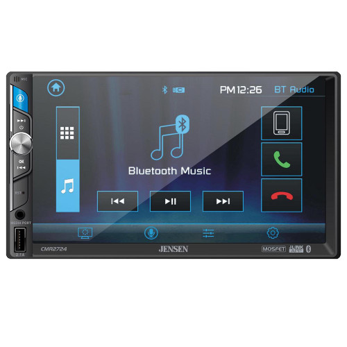 Jensen CMR2724 7” Bluetooth Touchscreen Multimedia Receiver - Used, Open Box