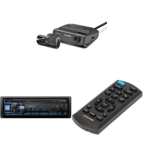 Alpine UTE-73BT,  RUE-4360 Remote with DVR-C320R Dash Camera - Used, Open Box