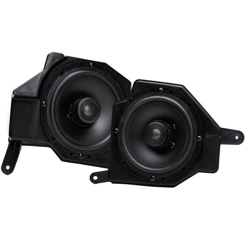 MB Quart JC1-116E Two Front Lower Dash 6.5 Inch Coaxial Speakers with Enclosure Upgrade Compatible With Wrangler And Gladiator 2018+ - Used, Very Good