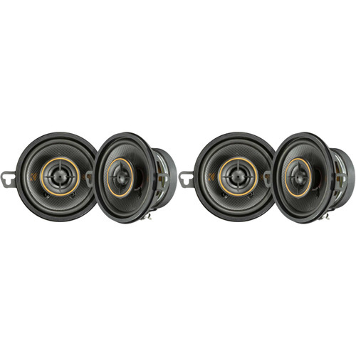 Kicker 51KSC3504 KS-Series 3.5" Coaxial Speakers with .5" tweeters w/ 51KSC3504 3.5" Bundle