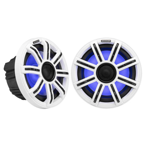 Kicker 51MSC84 - MSC 8-Inch Premium Marine 4-Ohm LED Coaxial