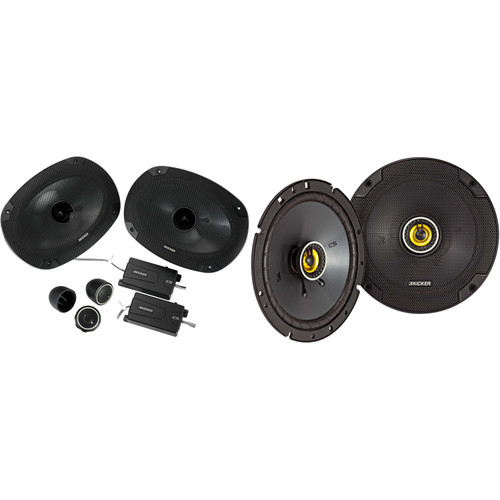 Kicker 46CSS694 CS-Series CSS69 6x9-Inch (160x230mm) Component System with .75-inch  w/ 46CSC674 6.75" Coaxial Bundle