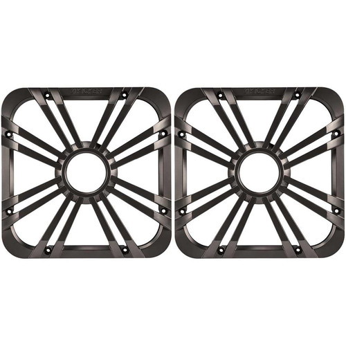 Kicker (2) 11L712GLC 12" Charcoal Grille w/LED for SoloBaric 11S12L7 Subwoofer Sub Bundle
