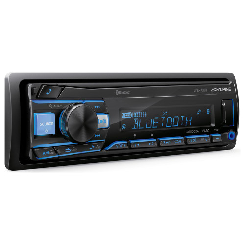 Alpine UTE-73BT Advanced Bluetooth® Multimedia Receiver w/ PWE-S8