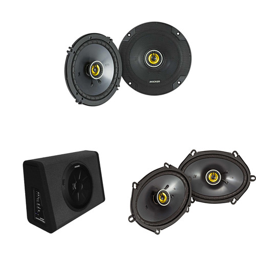 Kicker 11PT250 Powered Truck Enclosure & 46CSC654 6.5", 46CSC684 6x8"  Bundle