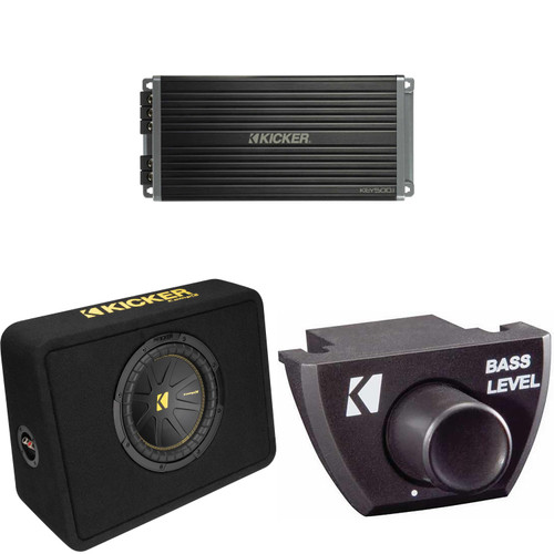 Kicker 10 Inch Comp Truck Bass Package 50TCWC102 with 47KEY500.1