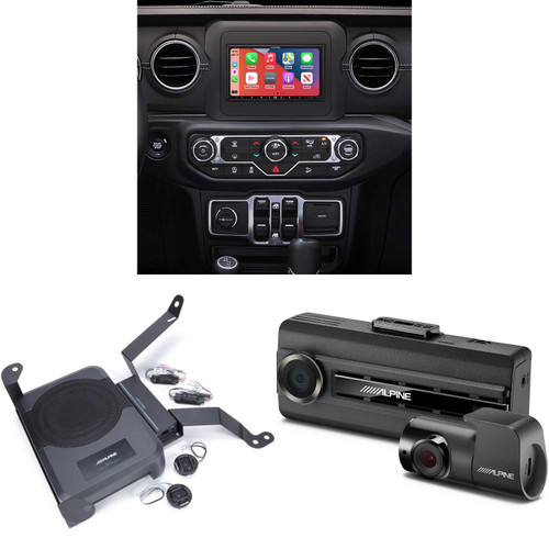 Alpine i407-WRA-JL, PSS-23WRA2, and Dash Camera