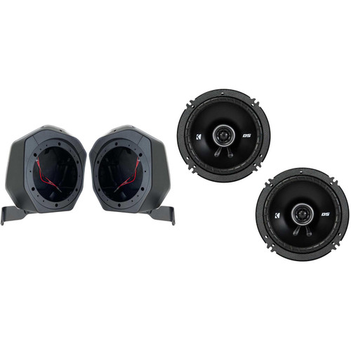 Kicker Bronco 43DSC654 DS 6.5" Coaxial & BR-2B65U 21-23 Bronco 2-Door Speaker Upgrade Pods