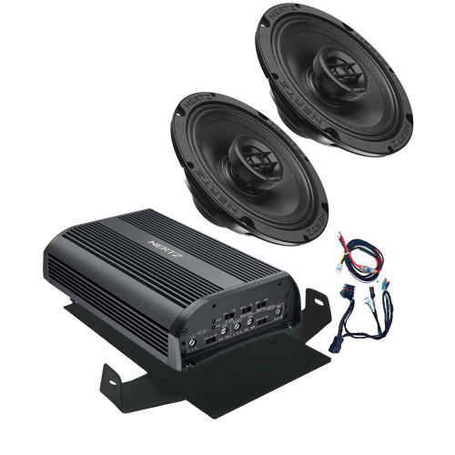 Hertz HSP1-14: For 2014 - 2023 Street Glide & Road Glide: High Performance Plug and Play Amplifier and Front Speaker