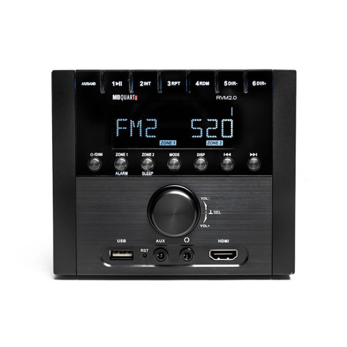 MB Quart RVM2.0 RV In Dash Compact, Mechless Source Unit with AM/FM and Bluetooth 4.0 Plus Multi-Zone Audio Control - Used, Very Good